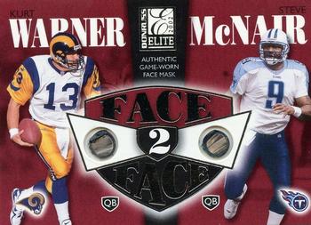 2002 Donruss Elite - Face to Face #FF-8 Steve McNair / Kurt Warner Front