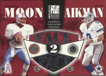 2002 Donruss Elite - Face to Face #FF-14 Troy Aikman / Warren Moon Front