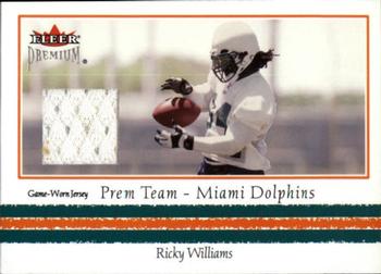 2002 Fleer Premium - Prem Team Jerseys #NNO Ricky Williams Front