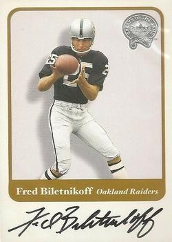 2002 Fleer Throwbacks - Greats of the Game Autographs #NNO Fred Biletnikoff Front