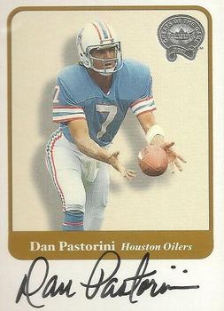 2002 Fleer Throwbacks - Greats of the Game Autographs #NNO Dan Pastorini Front