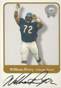 2002 Fleer Throwbacks - Greats of the Game Autographs #NNO William Perry Front