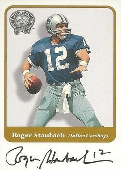 2002 Fleer Throwbacks - Greats of the Game Autographs #NNO Roger Staubach Front