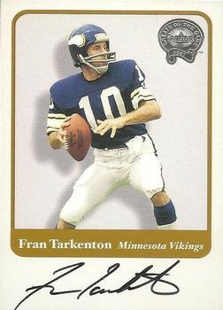 2002 Fleer Throwbacks - Greats of the Game Autographs #NNO Fran Tarkenton Front