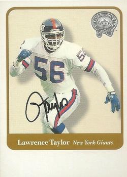 2002 Fleer Throwbacks - Greats of the Game Autographs #NNO Lawrence Taylor Front