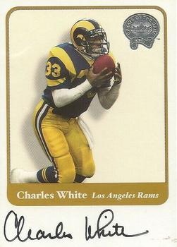 2002 Fleer Throwbacks - Greats of the Game Autographs #NNO Charles White Front