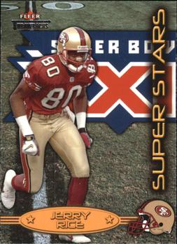 2002 Fleer Throwbacks - Super Stars #1 SS Jerry Rice Front