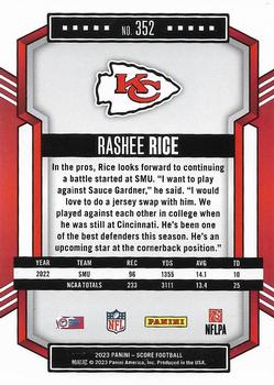 2023 Score #352 Rashee Rice Back