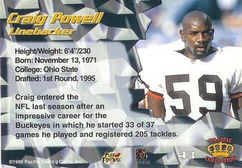 1996 Pacific #43 Craig Powell Back