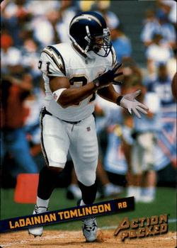 2002 Leaf Rookies & Stars - Action Packed Bronze #11 LaDainian Tomlinson Front