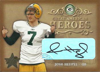 2002 Leaf Rookies & Stars - Great American Heroes Autographs #GAH-20 Josh Heupel Front