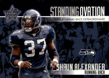 2002 Leaf Rookies & Stars - Standing Ovation #SO-06 Shaun Alexander Front