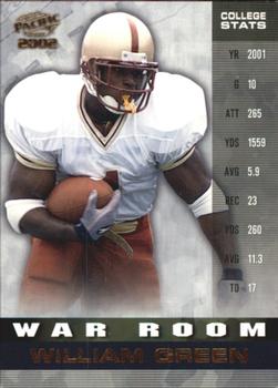 2002 Pacific - War Room #1 William Green Front