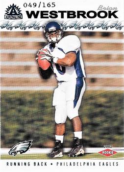 2002 Pacific Adrenaline - Blue #216 Brian Westbrook Front