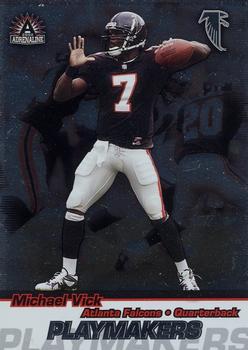 2002 Pacific Adrenaline - Playmakers #2 Michael Vick Front