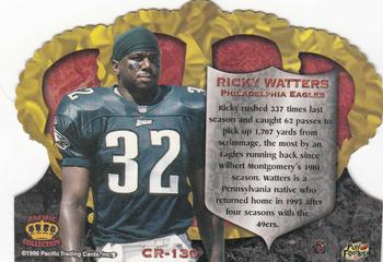 1996 Pacific Crown Royale #CR-130 Ricky Watters Back