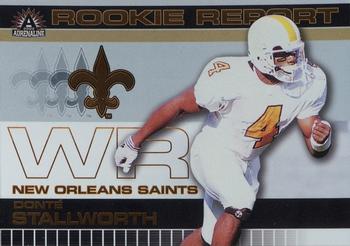 2002 Pacific Adrenaline - Rookie Report #10 Donte Stallworth Front