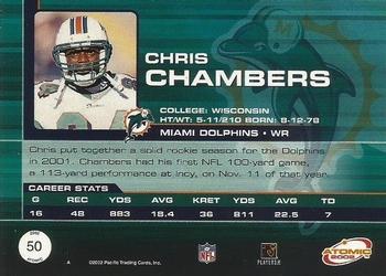 2002 Pacific Atomic - Non Die Cut #50 Chris Chambers Back
