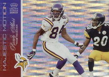 2002 Pacific Crown Royale - Majestic Motion #6 Randy Moss Front