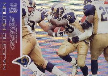 2002 Pacific Crown Royale - Majestic Motion #8 Marshall Faulk Front