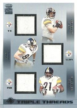 2002 Pacific Crown Royale - Triple Threads Jerseys #16 Mark Bruener / Hines Ward / Amos Zereoue Front