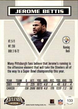 2002 Pacific Exclusive - Gold #133 Jerome Bettis Back