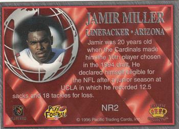 1996 Pacific Crown Royale - NFL Regime #NR2 Jamir Miller Back