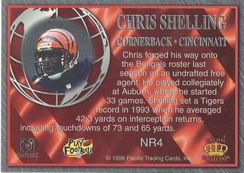 1996 Pacific Crown Royale - NFL Regime #NR4 Chris Shelling Back