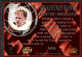 1996 Pacific Crown Royale - NFL Regime #NR9 Bradford Banta Back
