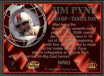 1996 Pacific Crown Royale - NFL Regime #NR93 Jim Pyne Back