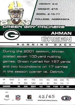 2002 Pacific Heads Up - Red #48 Ahman Green Back