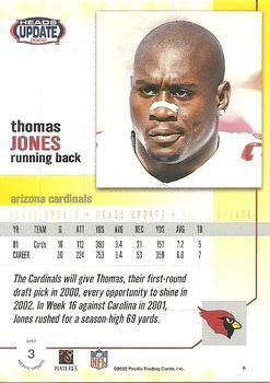 2002 Pacific Heads Update - Blue #3 Thomas Jones Back