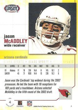 2002 Pacific Heads Update - Red #4 Jason McAddley Back