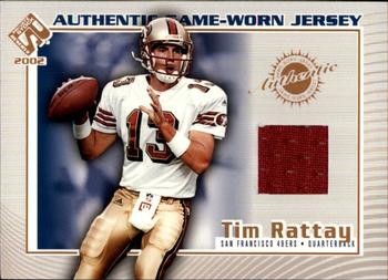 2002 Pacific Private Stock Reserve - Game Worn Jerseys #108 Tim Rattay Front