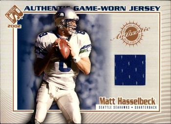 2002 Pacific Private Stock Reserve - Game Worn Jerseys #111 Matt Hasselbeck Front