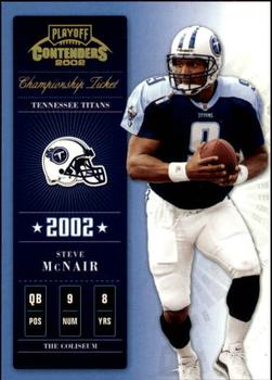 2002 Playoff Contenders - Championship Ticket #34 Steve McNair Front