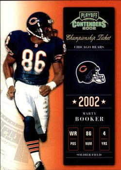 2002 Playoff Contenders - Championship Ticket #66 Marty Booker Front