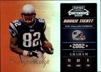 2002 Playoff Contenders - Championship Ticket #121 Daniel Graham Front