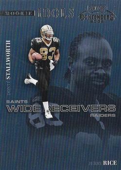 2002 Playoff Contenders - Rookie Idols #RI-8 Donte Stallworth / Jerry Rice Front