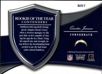 2002 Playoff Contenders - Rookie of the Year Contenders #ROY-7 Quentin Jammer Back