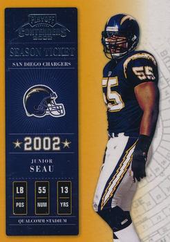 2002 Playoff Contenders - Samples #52 Junior Seau Front