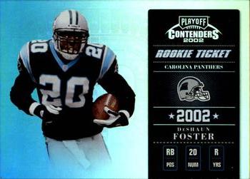 2002 Playoff Contenders - Samples #126 DeShaun Foster Front