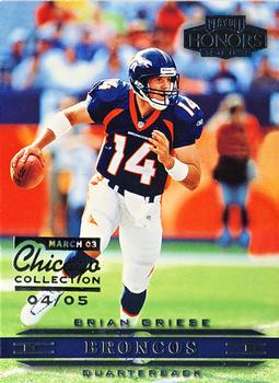 2002 Playoff Honors - Chicago Collection #27 Brian Griese Front