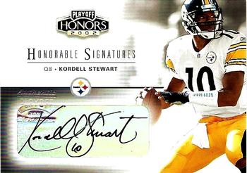 2002 Playoff Honors - Honorable Signatures #HS-26 Kordell Stewart Front