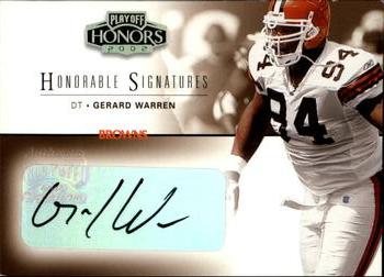 2002 Playoff Honors - Honorable Signatures #HS-31 Gerard Warren Front