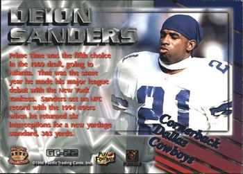 1996 Pacific - Gems of the Crown #GC-22 Deion Sanders Back