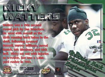 1996 Pacific - Gems of the Crown #GC-35 Ricky Watters Back