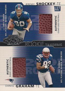 2002 Playoff Honors - Rookie Tandems/Quads #RT-15 Jeremy Shockey / Daniel Graham Front