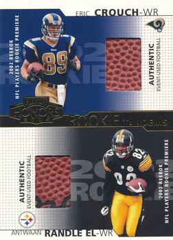 2002 Playoff Honors - Rookie Tandems/Quads Gold #RT-8 Eric Crouch / Antwaan Randle El Front
