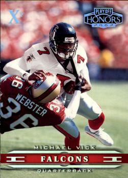 2002 Playoff Honors - X's #4 Michael Vick Front